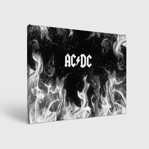 Холст прямоугольный AC DC АС ДС