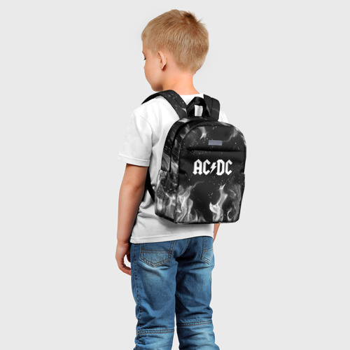 Детский рюкзак 3D с принтом AC DC | АС ДС (Z), фото на моделе #1