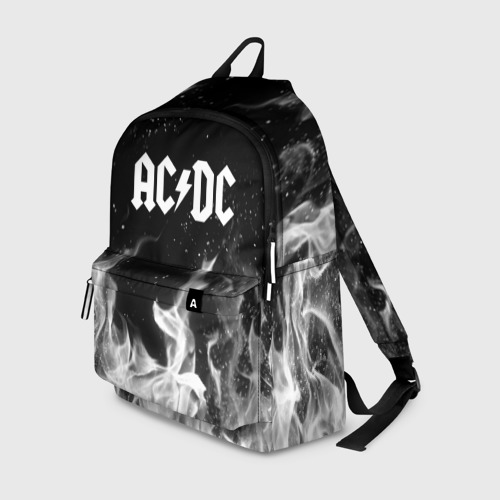 Рюкзак 3D с принтом AC DC | АС ДС (Z), вид спереди #2