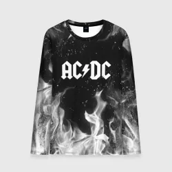 Мужской лонгслив 3D AC DC АС ДС