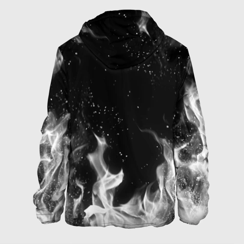 Мужская куртка 3D с принтом AC DC АС ДС, вид сзади #1