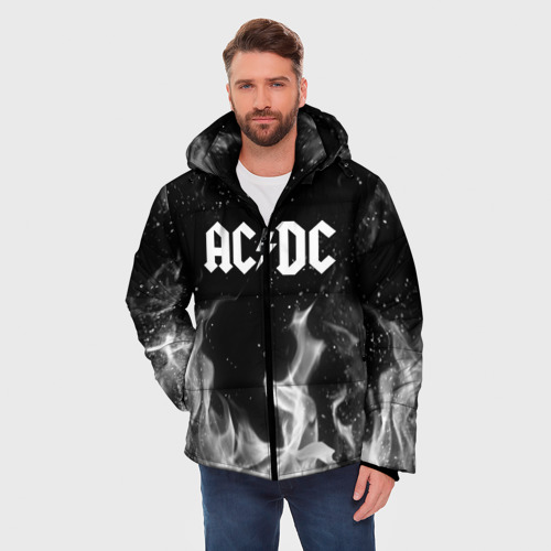 Мужская зимняя куртка 3D AC DC АС ДС, цвет черный - фото 3