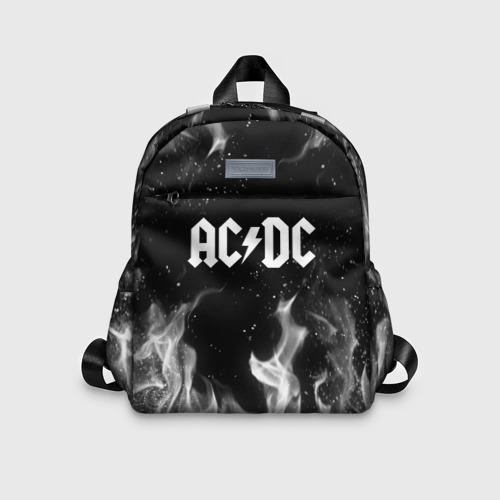 Детский рюкзак 3D с принтом AC DC | АС ДС (Z), вид спереди #2