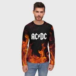 Мужской лонгслив 3D AC DC АС ДС - фото 2