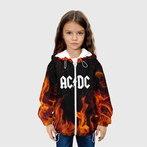 Детская куртка 3D AC DC АС ДС, цвет белый - фото 4