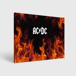 Холст прямоугольный AC DC АС ДС
