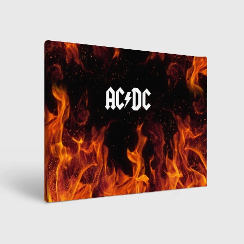 Холст прямоугольный AC DC АС ДС