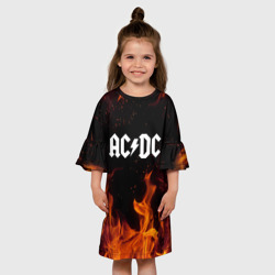 Детское платье 3D AC DC АС ДС - фото 2