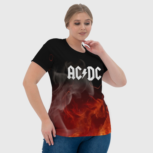 Женская футболка 3D с принтом AC DC, фото #4