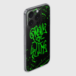 Чехол для iPhone 16 Pro силиконовый с защитой камеры Grove Street GTA - фото 2