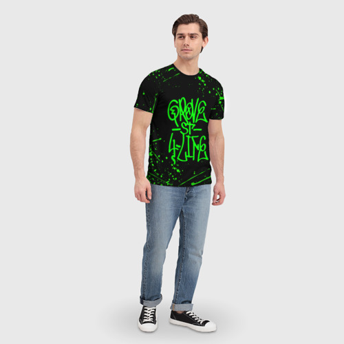 Мужская футболка 3D Grove Street GTA, цвет 3D печать - фото 5