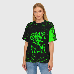 Женская футболка oversize 3D Grove Street GTA - фото 2