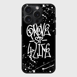 Чехол силиконовый для Apple iPhone 15 Pro Мax матовый Grove Street GTA