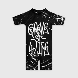 Детский купальный костюм 3D Grove Street GTA