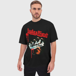 Мужская футболка oversize 3D Judas Priest - фото 2