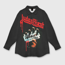 Женская рубашка oversize 3D Judas Priest