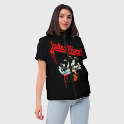 Женский жилет утепленный 3D Judas Priest - фото 2
