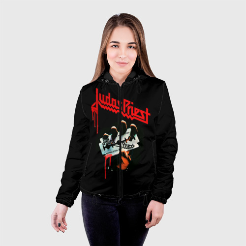 Женская куртка 3D Judas Priest, цвет черный - фото 3