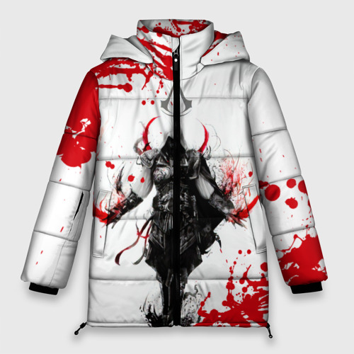 Женская зимняя куртка Oversize Assassins Creed, цвет черный