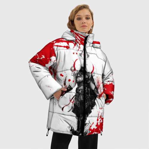 Женская зимняя куртка Oversize Assassins Creed, цвет черный - фото 3