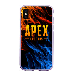 Чехол для iPhone XS Max матовый Apex Legends fire