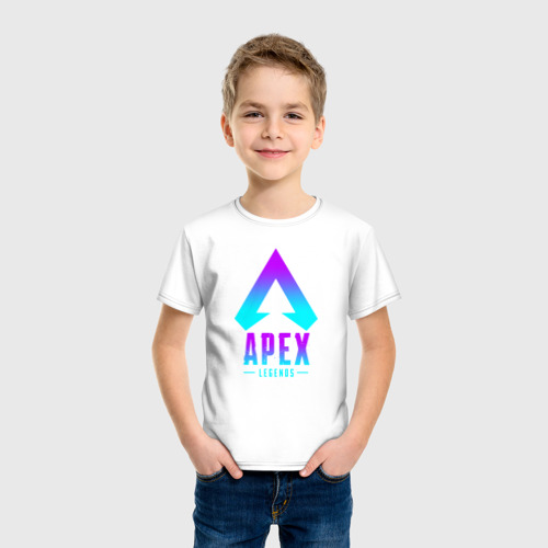 Детская футболка хлопок Apex Legends, цвет белый - фото 3