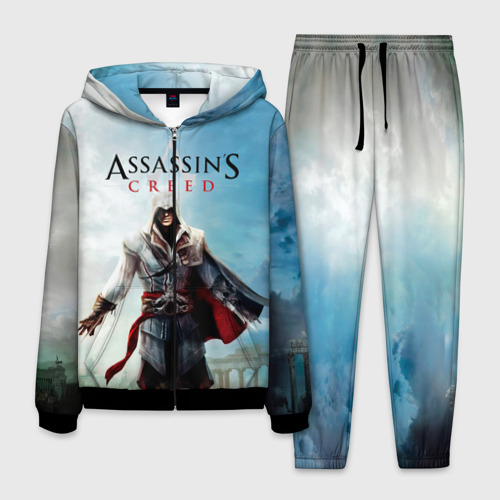 Мужской костюм 3D Assassins Creed, цвет черный