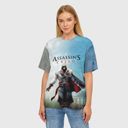 Женская футболка oversize 3D Assassins Creed - фото 2