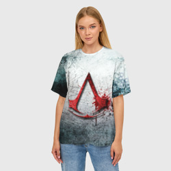 Женская футболка oversize 3D Assassins Creed - фото 2