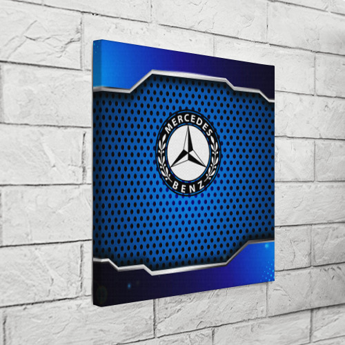 Холст квадратный Mercedes-Benz, цвет 3D печать - фото 3