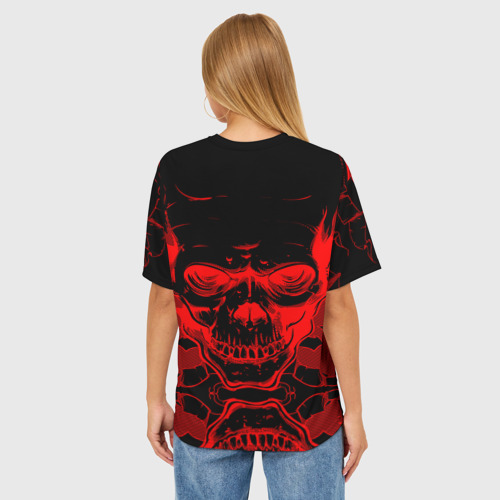 Женская футболка oversize 3D Judas Priest, цвет 3D печать - фото 4