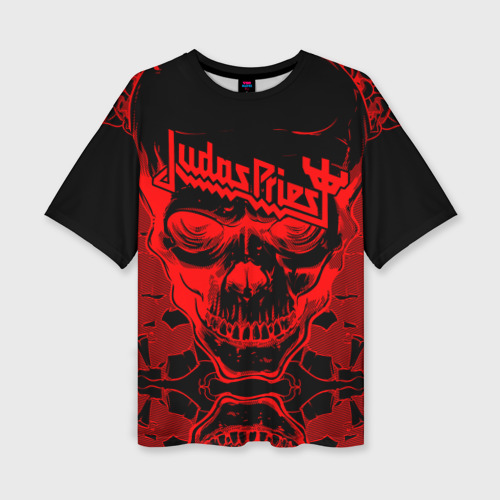 Женская футболка oversize 3D Judas Priest, цвет 3D печать