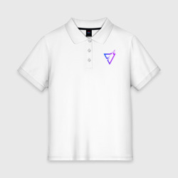 Женское поло хлопок Liquid Triangle