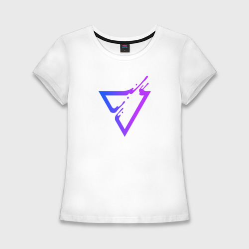 Женская футболка хлопок Slim Liquid Triangle
