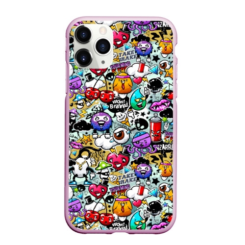 Чехол для iPhone 11 Pro Max матовый Stickerboom, цвет розовый