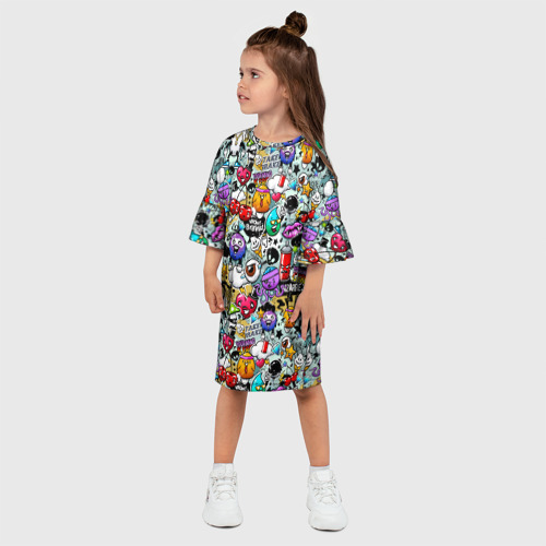 Детское платье 3D Stickerboom, цвет 3D печать - фото 3