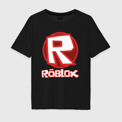 Мужская футболка хлопок Oversize Roblox big logo