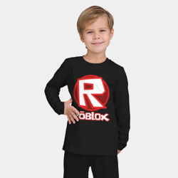 Детская пижама с лонгсливом хлопок Roblox big logo - фото 2