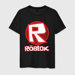 Мужская футболка хлопок Roblox big logo