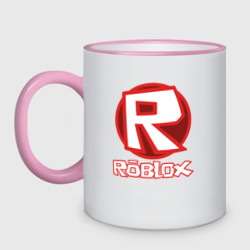 Кружка двухцветная Roblox big logo