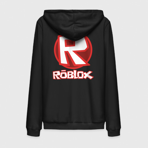 Мужская толстовка на молнии хлопок Roblox big logo, цвет черный