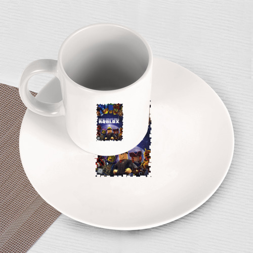 Набор: тарелка + кружка Roblox Роблокс - фото 3
