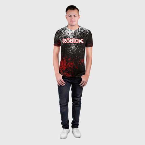 Мужская футболка 3D Slim Roblox, цвет 3D печать - фото 4