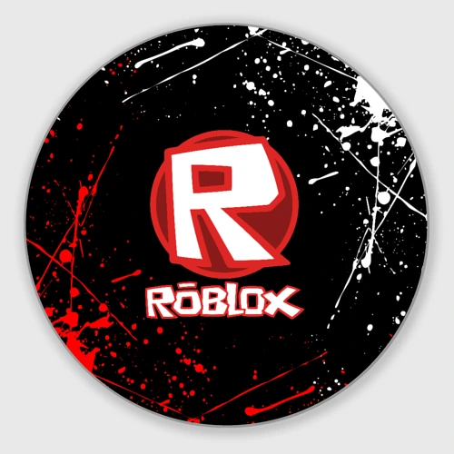 Круглый коврик для мышки Big logo Roblox
