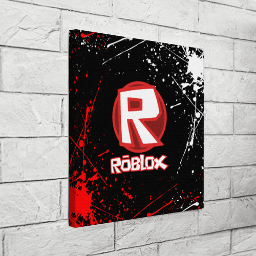 Холст квадратный Big logo Roblox, цвет 3D печать - фото 3