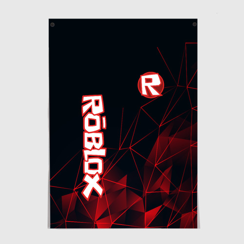 Постер Роблокс вертикальное лого