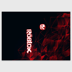 Поздравительная открытка Роблокс вертикальное лого
