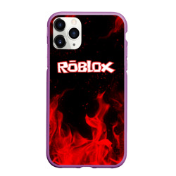 Чехол для iPhone 11 Pro Max матовый Roblox Роблокс