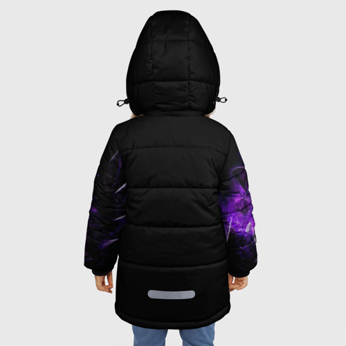 Зимняя куртка для девочек 3D Roblox Роблокс, цвет черный - фото 4
