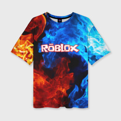 Женская футболка oversize 3D Roblox Роблокс
